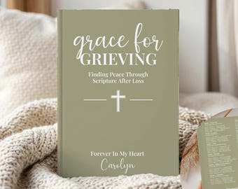 Grief Journal for Loss of Mom, Guided Scripture Healing Journal, Christian Grieving Daughter Journal, Sympathy Grief Journal For Friend