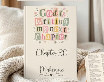 Personalized Next Chapter Journal, Chapter 30 Birthday Gift, Custom 30th Birthday Notebook, Chapter Thirty Diary, Birthday Gift for Woman