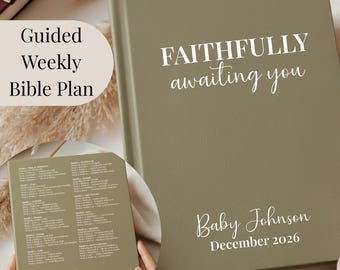 Pregnancy Prayer Journal For First Time Mom, Christian Pregnancy Anxiety Devotional, Bible Study Journal For Expecting Mom Gift