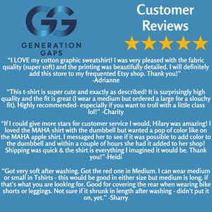 Puede incluir: Un fondo azul con el texto "Rese&ntilde;as de clientes" y cinco estrellas doradas. El logotipo de Generation Gaps est&aacute; en la parte superior izquierda. Debajo hay testimonios de clientes que elogian la calidad y el servicio.