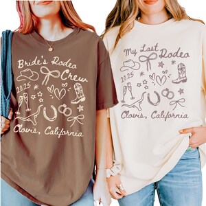 Last Rodeo Bachelorette Comfort Colors Shirt: Western Cowgirl Party