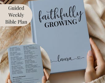 Guided Bible Study Journal For Women, Christian Bible Study Notebook, Scripture Study Workbook, Faith Study Journal