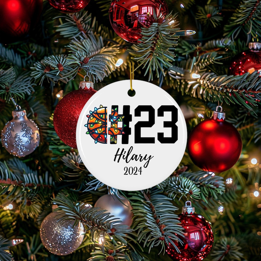 Personalized Basketball Ornament Gift, Basketball Gifts for Team