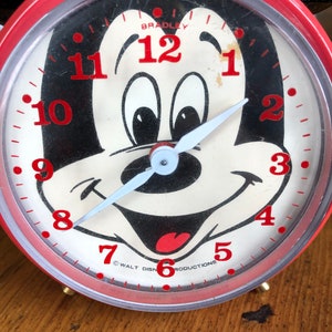 ディズニー ミッキー 目覚まし時計 ヴィンテージ Vintage mickey mouse alarm clock - Etsy 日本