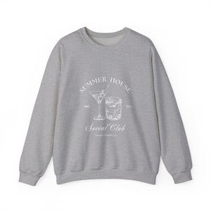 Cosy Summer House ronde hals, coole katoenmix trui, jeukvrije naden afbeelding 9