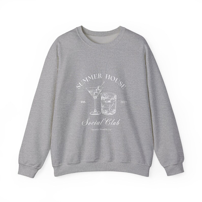 Cosy Summer House ronde hals, coole katoenmix trui, jeukvrije naden afbeelding 9