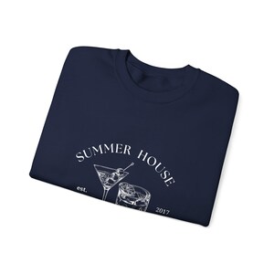 Cosy Summer House ronde hals, coole katoenmix trui, jeukvrije naden afbeelding 7