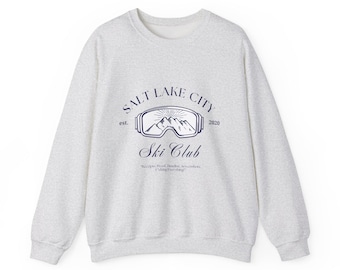 Op RHOSLC geïnspireerd sweatshirt met ronde hals, cadeau echte huisvrouwen fan, gezellige unisex trui, Salt Lake City-kleding