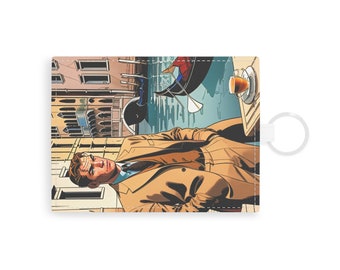 Saffiano Leather Card Holder Wallet Mr. Tom Ripley Venice Comic