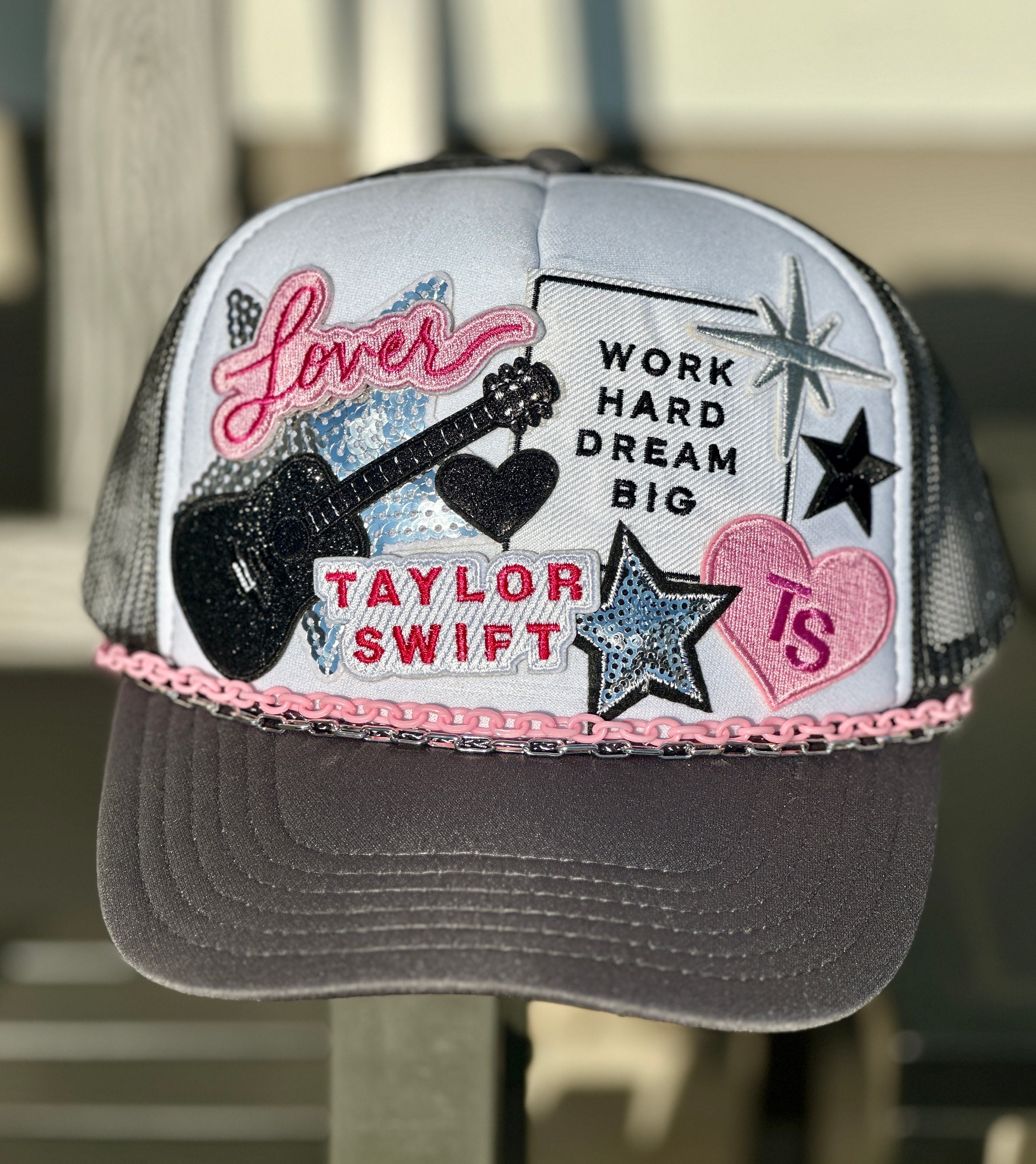 Taylor Swift Pink Swarovski  Crystal-Embellished Women’s Baseball Cap Taylor Swiftie Baseball Cap - Etsy main image 4