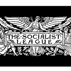 The Socialist League Small Print, 4x6 Postcard Agitate, Educate, Organize Victorian Socialism Leftist Anti-Capitalist Flat Card Gift image 1