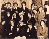Drag Kings #1 Small Print, Postcard 4x6": Vintage Ladies in Drag 1920s LGBTQ+ Gender Crossdressing Women Female Drag Trans Flat Card  Gift