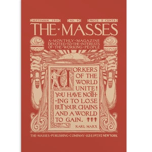 Marxiste en petits caractères, carte postale 4x6" | Les travailleurs du monde s'unissent ! Art de couverture des messes rétro | Karl Marx cite un cadeau de carte plate de gauche socialiste