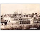 Railroad Station Poster: 1912 Small Town Train Depot, 12x18" Historical Cozaddale, Ohio Railway Art Vintage Reproduction B&O Unframed Print