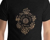 Floral T-Shirt: Alpine Flowers | Ornate Victorian Design Botanical Unisex Floral Shirt, Gardener Gift