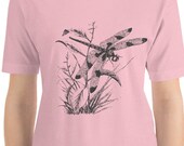 Dragonfly T-Shirt, Retro Victorian Insect Illustration Shirt, Unisex Insect Shirt, Entemologist Gift, Bug Shirt