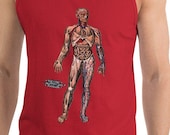 Anatomy Tank Top: Viscera in Position | Victorian Illustration Anatomical Unisex Shirt, Medical Gift
