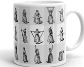 Gym Mug, Calisthenic Exercises | Victorian Physical Culture Ceramic Mug, Workout, Health, Exercise, Personal Trainer Gift