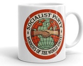 Socialist Mug: Socialist Party | Workers of the World Unite | Retro Edwardian Socialism, Leftist, Socialist Gift