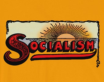Koszulka socjalistyczna: Wschód socjalizmu | Koszulka retro unisex, lewicowa, antykapitalistyczna, postępowa, socjalistyczna