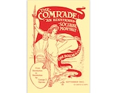 Leftist Poster: The Comrade, 1903 Socialist Magazine Cover Walter Crane Reproduction Edwardian Socialism Retro Pro-Labor Art Print Unframed