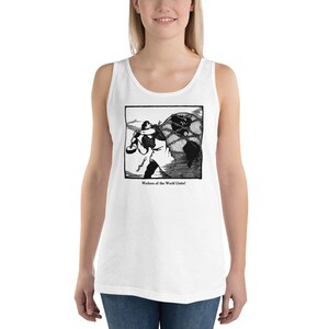 Workers Tank: Worker Smashing the Chains of Oppression Workers of the World Unite Unisex Retro Socialist Communist Leftist Pro-Labor White