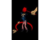 Anti-Imperialist Poster: The Defeat of Imperialism, Retro Communist Anti-Capitalist Art, Hammer & Sickle American Communism Leftist Unframed