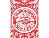 Leftist Flag: Workingmen Unite! | 56x34.5 inch Edwardian Socialism, Retro Socialist Communist Anti-Capitalist Pro-Labor