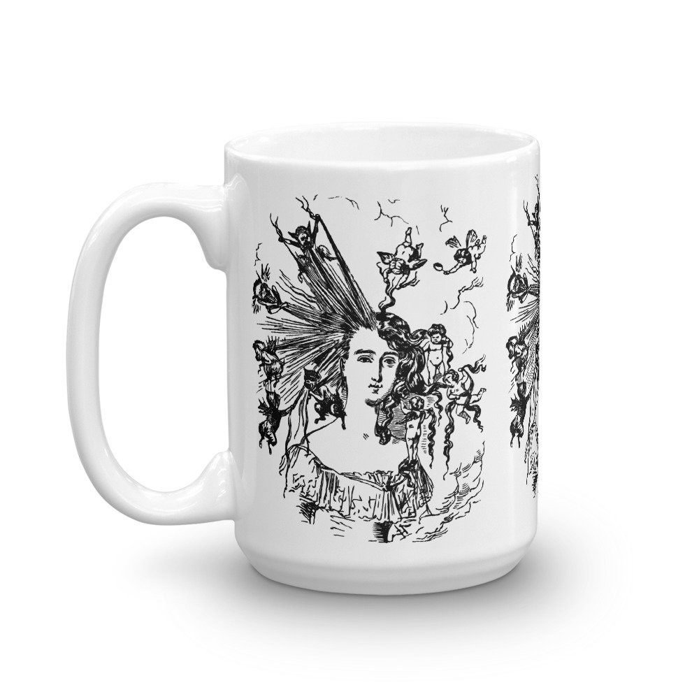 Hairstyle Mug: Edwardian arranging the Hair - Etsy