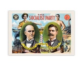 Socialist Poster: 1904 Socialist Party Presidential Campaign  Poster Reproduction | Eugene V. Debs, Ben Hanford Retro Socialism Art Unframed