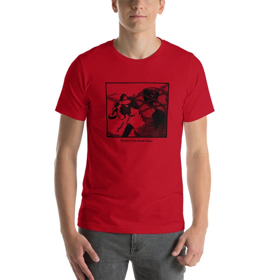 Workers T-shirt: Worker Smashing the Chains of Oppression
