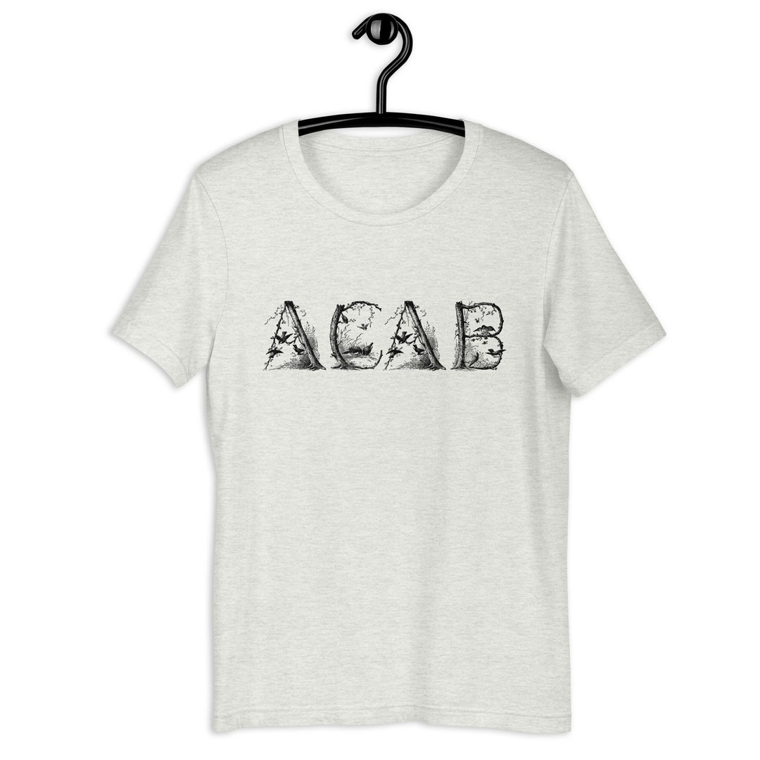 Leftist T-shirt: Woodland ACAB | Unisex All Cops Are Bastards Antique ...