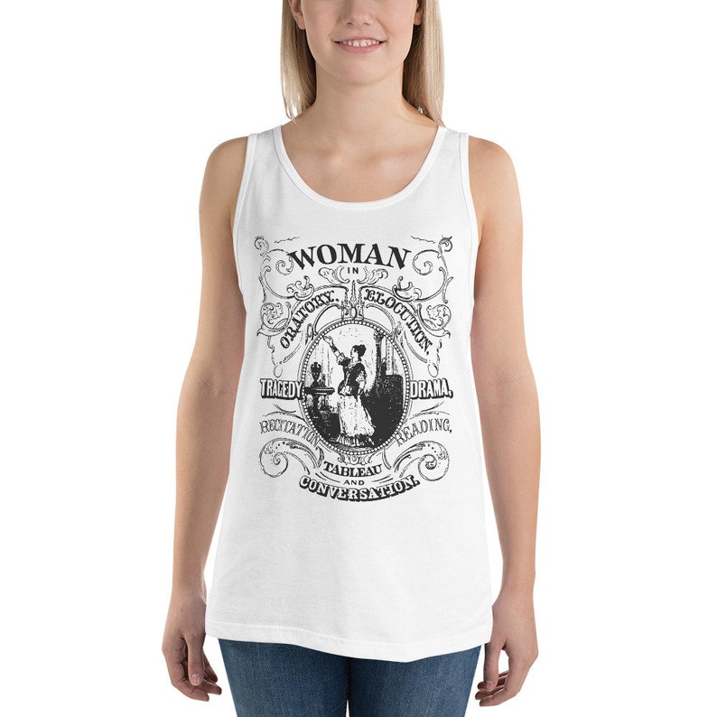 Feminist Tank: Woman in Oratory, Elocution, Tragedy, Drama, Recitation, Reading, Tableau & Conversation, Ornate Victorian Womanhood Gift White