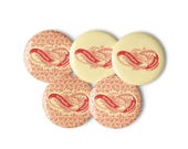 Set of Five Solidarity Forever Mixed Background Pinbacks | Retro Leftist Socialist, Pro Union, Communist, Solidarity Badges, Workers Pins