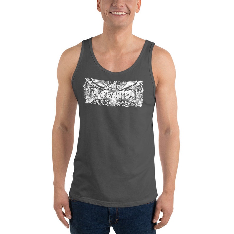 Socialist Tank: The Socialist League Agitate, Educate, Organize Socialist Gift, Walter Crane Socialism Unisex Tank, Leftist Asphalt