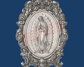 Our Lady Of Guadalupe - Religion - Plaque - Sign - Wall Decor  - CNC Carving - STL - Download - 2025