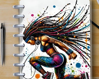 Fit Sistas #1 - Happy Planner Custom Laminated Cover - Classic & BIG Size - Reversible