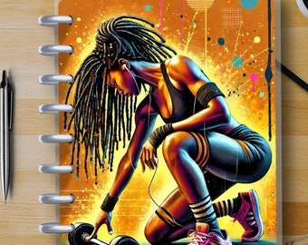 Fit Sistas #2 - Happy Planner Custom Laminated Cover - Classic Size - Reversible