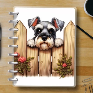 Peek-a-Boo Pupper #6 - Happy Planner Cover - Classic Size - Reversible