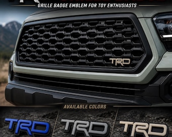 Emblemat na grill dla miłośników zabawek, pasuje do modeli Tacoma, 4Runner, Tundra, Sequoia, Rav4, Highlander i Lexus
