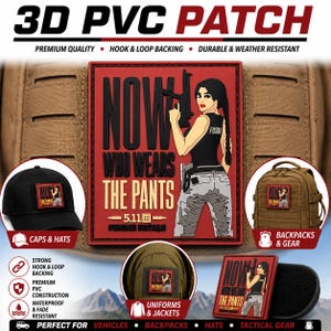 3D PVC Hook and Loop Patches – Tactical Femme Fatale Style