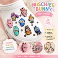 Mischief Bunny Shoe Charms, Pastel PVC Clog Accessories (1.2-1.4 inches) product logo