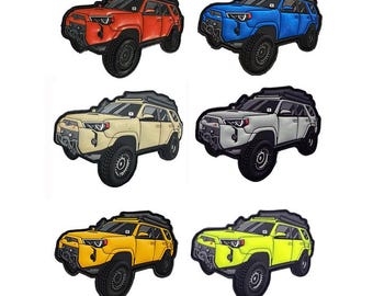 Parches de PVC 3D con velcro: estilo 4Runner de quinta generación para entusiastas de Toyota