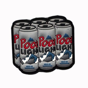 3D PVC Hook and Loop Patches – 6 Pack Cans
