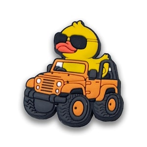 Cool Duck Soft PVC Shoe Charm for clog shoes, wristbands and bracelets for Trucks, 4x4, Off-Road Enthusiasts