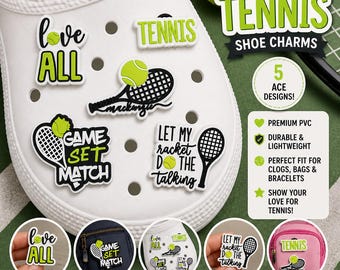 Tennis Shoe Charms – Sporty Clog and Bracelet Accessories