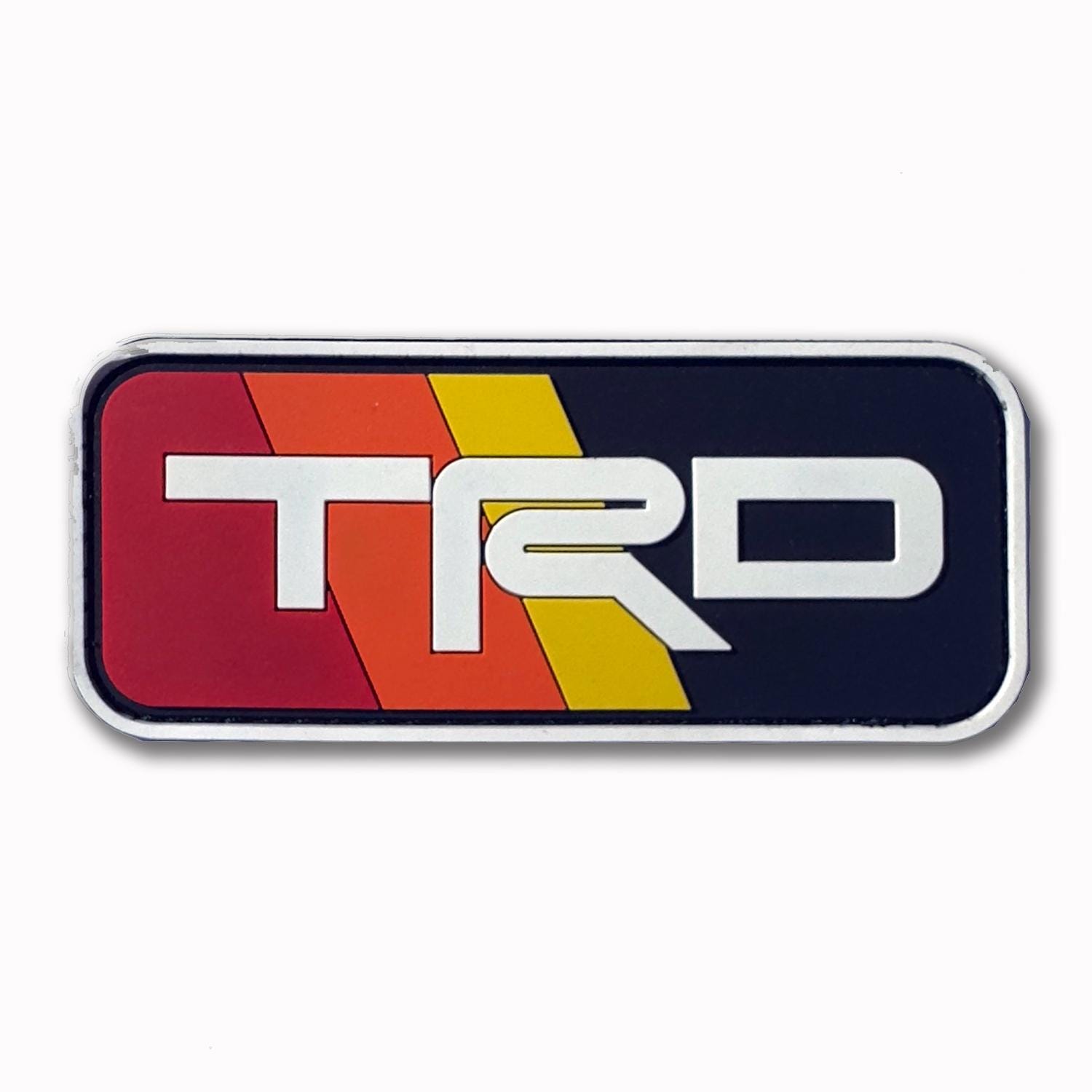 3D PVC Hook and Loop Patches – TRD Emblem Style for Toyota