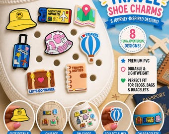 Travel Shoe Charms for Clogs – Adventure & Vacation Accessories