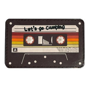 3D PVC Hook and Loop Patches – Let’s go Camping