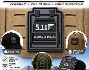 3D PVC Hook and Loop Patches – Be Ready Tactical Vest Style